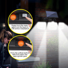 Load image into Gallery viewer, TG-TY075 Solar 3-Head Rotatable Wall Light Body Sensation Outdoor Waterproof Garden Light, Style:, 138 LED Splitable, 108 LED Splitable, 171 COB Splitable, 122 LED Splitable