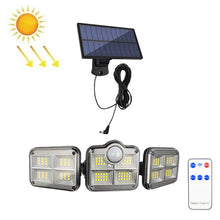 Load image into Gallery viewer, TG-TY075 Solar 3-Head Rotatable Wall Light Body Sensation Outdoor Waterproof Garden Light, Style:, 138 LED Splitable, 108 LED Splitable, 171 COB Splitable, 122 LED Splitable