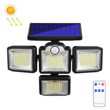 Load image into Gallery viewer, TG-TY085 Solar 4-Head Rotatable Wall Light with Remote Control Body Sensing Outdoor Waterproof Garden Lamp, Style:, 192 LED Integrated, 198 LED Integrated, 192 COB Integrated, 198 COB Integrated, 192 LED Separated, 198 LED Separated, 192 COB Separated ...