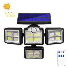 Load image into Gallery viewer, TG-TY085 Solar 4-Head Rotatable Wall Light with Remote Control Body Sensing Outdoor Waterproof Garden Lamp, Style:, 192 LED Integrated, 198 LED Integrated, 192 COB Integrated, 198 COB Integrated, 192 LED Separated, 198 LED Separated, 192 COB Separated ...