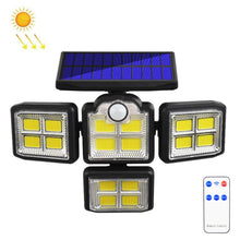 Load image into Gallery viewer, TG-TY085 Solar 4-Head Rotatable Wall Light with Remote Control Body Sensing Outdoor Waterproof Garden Lamp, Style:, 192 LED Integrated, 198 LED Integrated, 192 COB Integrated, 198 COB Integrated, 192 LED Separated, 198 LED Separated, 192 COB Separated ...