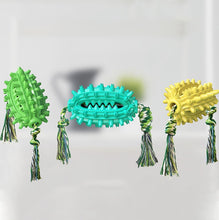 Load image into Gallery viewer, Dog Toy With Rope Prickly Pear Molar Stick Dog Toothbrush, Lake Blue, Green, Yellow