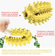 Load image into Gallery viewer, Dog Toy With Rope Prickly Pear Molar Stick Dog Toothbrush, Lake Blue, Green, Yellow