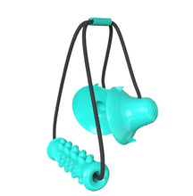 Load image into Gallery viewer, Dog Toy Double Suction Cup Pull Rope Molar Teeth Bite-Resistant Tooth Cleaning Stick Pet Supplies, Lake Blue, Green