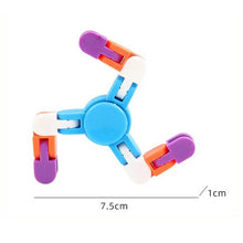 Load image into Gallery viewer, 10 PCS Bicycle Chain Track DIY Toys Bone Stenosis 4 Angle Variety Fingertip Spinner, Random Color Delivery