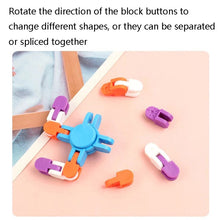 Load image into Gallery viewer, 10 PCS Bicycle Chain Track DIY Toys Bone Stenosis 4 Angle Variety Fingertip Spinner, Random Color Delivery