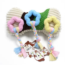 Load image into Gallery viewer, Pet Toys TPR Bite Resistance Dog Supplies Cotton Rope Cloth Toys, Big Circle, Circle, Star, Wallery, Triangular, Sub-shot Ball, Pentagar, Big Round Ring, Lantern, Middle Bones, Big Bones, Small Bones, Sleeve, Cartoon, Stabble Ring, Footprint, Maji Ball...