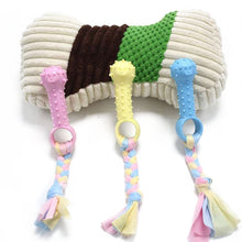 Load image into Gallery viewer, Pet Toys TPR Bite Resistance Dog Supplies Cotton Rope Cloth Toys, Big Circle, Circle, Star, Wallery, Triangular, Sub-shot Ball, Pentagar, Big Round Ring, Lantern, Middle Bones, Big Bones, Small Bones, Sleeve, Cartoon, Stabble Ring, Footprint, Maji Ball...