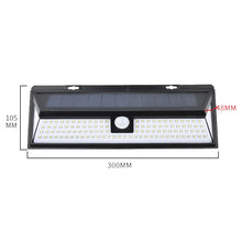 Load image into Gallery viewer, Solar 3-Sides Floodlit Motion Sensing Wall Light Outdoor Garden Corridor Street Light, 118 LED