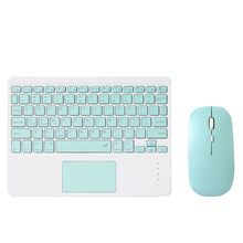 Load image into Gallery viewer, 871 9.7 Inch Portable Wireless Bluetooth Keyboard With Touch Screen IPad + Mouse Set for iPad, Pink + Mouse, Mint Green + Mouse, Green + Mouse, Yellow + Mouse, White + Mouse, Black + Mouse