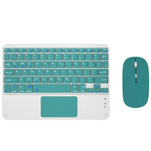 Load image into Gallery viewer, 871 9.7 Inch Portable Wireless Bluetooth Keyboard With Touch Screen IPad + Mouse Set for iPad, Pink + Mouse, Mint Green + Mouse, Green + Mouse, Yellow + Mouse, White + Mouse, Black + Mouse