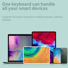 Load image into Gallery viewer, 871 9.7 Inch Portable Wireless Bluetooth Keyboard With Touch Screen IPad + Mouse Set for iPad, Pink + Mouse, Mint Green + Mouse, Green + Mouse, Yellow + Mouse, White + Mouse, Black + Mouse