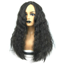 Load image into Gallery viewer, Women Chemical Fiber Middle Split Corn Perm Small Curly Long Wig