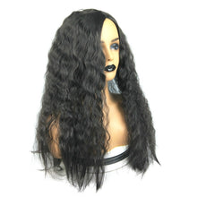 Load image into Gallery viewer, Women Chemical Fiber Middle Split Corn Perm Small Curly Long Wig