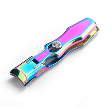 Load image into Gallery viewer, Stainless Steel Large Anti-Fly Splattering Nail Knife Large Opening Nail Cutting, Silver, Black, Colorful