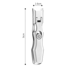 Load image into Gallery viewer, Stainless Steel Large Anti-Fly Splattering Nail Knife Large Opening Nail Cutting, Silver, Black, Colorful