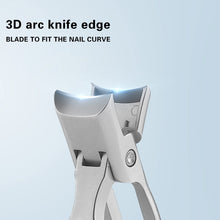 Load image into Gallery viewer, Stainless Steel Large Anti-Fly Splattering Nail Knife Large Opening Nail Cutting, Silver, Black, Colorful