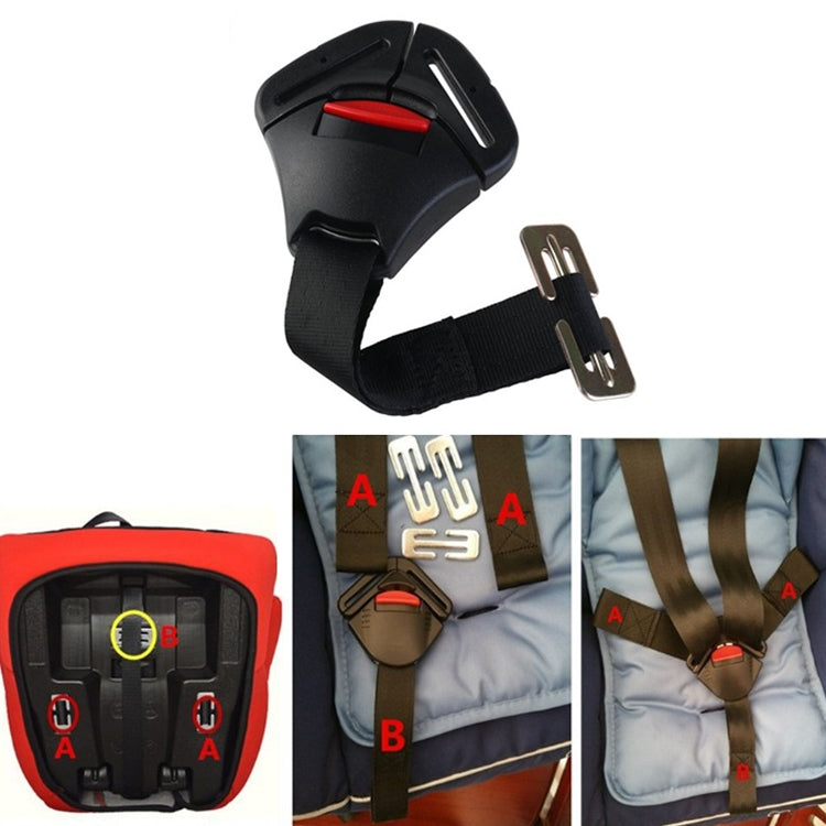 CA-00200 Universal Car Child Safety Seat Accessories Standard Five-Point Snap-Clad With Lock Buckle ISOFIX Interface, Style 1