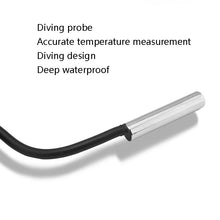 Load image into Gallery viewer, Fish Tank Digital Thermometer Waterproof Probe Electronic Measuring Thermometer, Line Length: 5m (Black), 1m (Black), 1m (White), 2m (Black), 2m (White), 5m (Black), 5m (White)