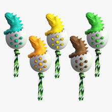 Load image into Gallery viewer, Dinosaur Egg Dog Molar Stick Resistant To Biting Dog Toothbrush Pet Supplies, Brown, Lake Blue, Orange, Green, Yellow