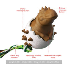 Load image into Gallery viewer, Dinosaur Egg Dog Molar Stick Resistant To Biting Dog Toothbrush Pet Supplies, Brown, Lake Blue, Orange, Green, Yellow