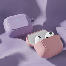 Load image into Gallery viewer, Silicone Shockproof Cover with Metal Buckle For AirPods 3, Night Green, White, Pink, Hyacinth Purple, Black, Midnight Blue