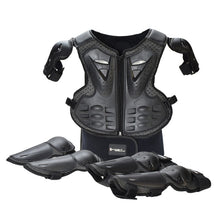 Load image into Gallery viewer, GHOST RACING Motorcycle Protective Gear Children Safety Riding Sport Vest + Knee Pads + Elbow Pads Protective Suit
