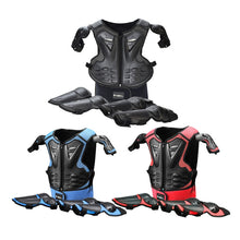 Load image into Gallery viewer, GHOST RACING Motorcycle Protective Gear Children Safety Riding Sport Vest + Knee Pads + Elbow Pads Protective Suit