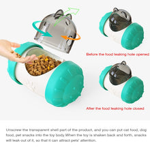Load image into Gallery viewer, Tumbler Puzzle Slow Food Leakage Food Ball Without Electric Pet Dog Toys, Blue, Yellow, Green, Pink, Black