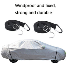 Load image into Gallery viewer, Car Jacket Windproof Belt Outer Garment Fixing Rope Anti-Strong Wind Thickening Adjustable Fixed Car Binding Belt, 2 PCS / Set