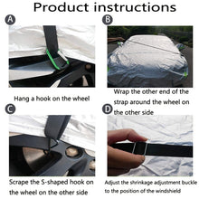 Load image into Gallery viewer, Car Jacket Windproof Belt Outer Garment Fixing Rope Anti-Strong Wind Thickening Adjustable Fixed Car Binding Belt, 2 PCS / Set