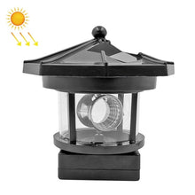 Load image into Gallery viewer, Outdoor Waterproof LED Solar Rotating Lighthouse Garden Decoration Induction Landscape Light, Red, Black