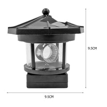 Load image into Gallery viewer, Outdoor Waterproof LED Solar Rotating Lighthouse Garden Decoration Induction Landscape Light, Red, Black