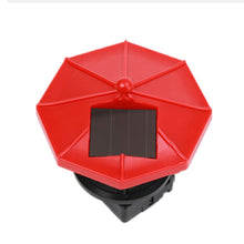 Load image into Gallery viewer, Outdoor Waterproof LED Solar Rotating Lighthouse Garden Decoration Induction Landscape Light, Red, Black