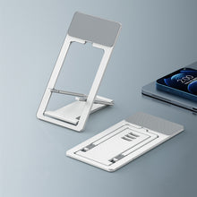 Load image into Gallery viewer, HZ10 Slim Portable Desktop Live Stand Multifunctional Folding Mobile Phone Holder, Gray, Silver