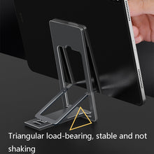 Load image into Gallery viewer, HZ10 Slim Portable Desktop Live Stand Multifunctional Folding Mobile Phone Holder, Gray, Silver