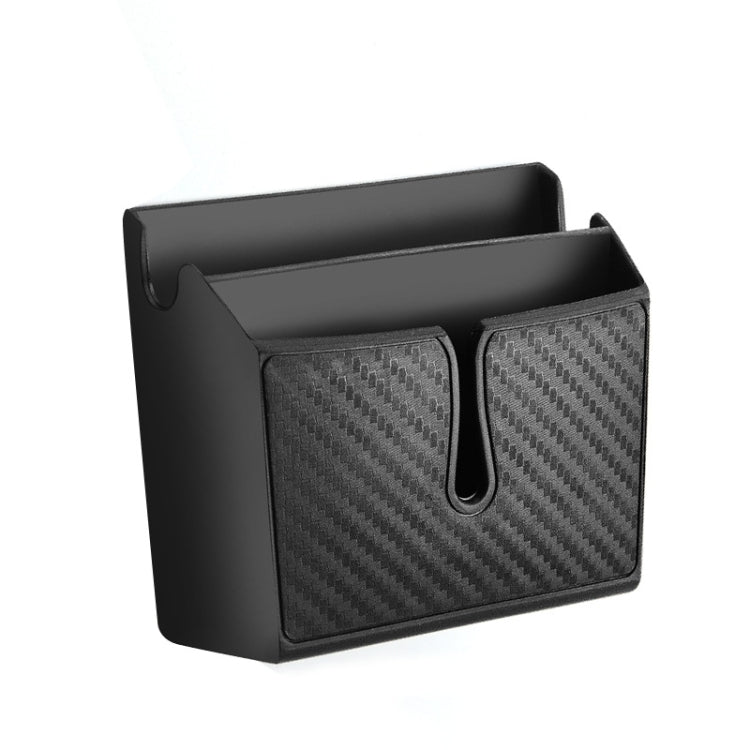 DM-020 Car Sticky Carbon Fiber Storage Bag Car Mobile Phone Storage Box Small, Small, Large