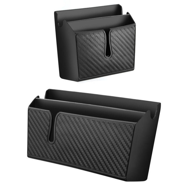 DM-020 Car Sticky Carbon Fiber Storage Bag Car Mobile Phone Storage Box Small, Small, Large