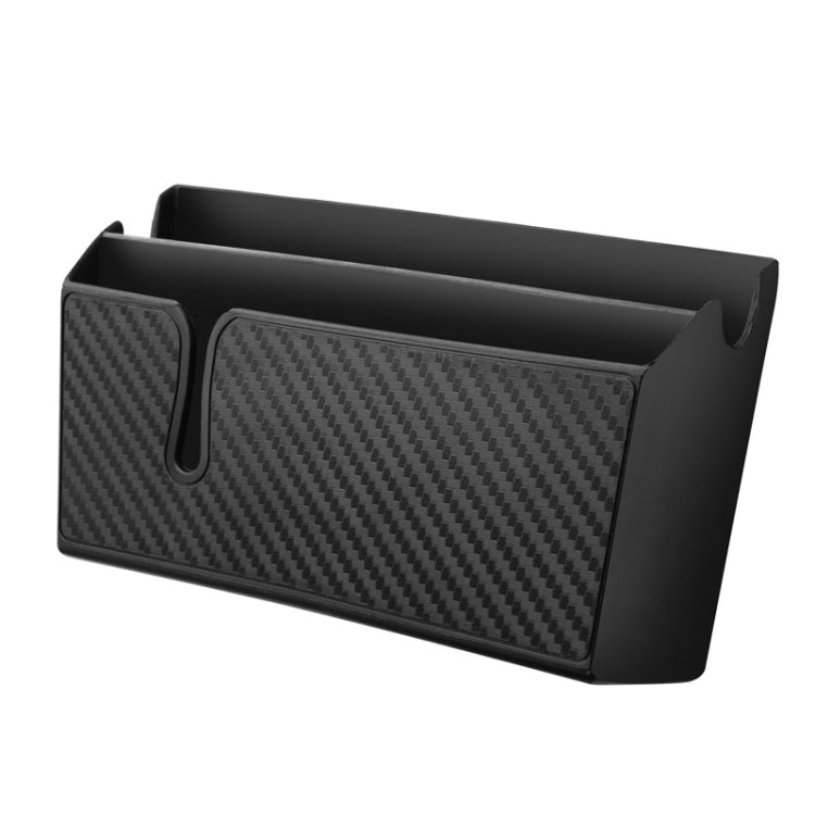 DM-020 Car Sticky Carbon Fiber Storage Bag Car Mobile Phone Storage Box Small, Small, Large