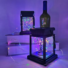 Load image into Gallery viewer, Solar LED Starry Wind Lantern Festival Decoration Retro Copper Wire String Light, Copper Wire / Colorful Light