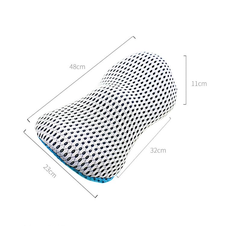 Car Supplies Lumbar Support Memory Foam Car Backrest Lumbar Cushion Seat Cushion Lumbar Pillow, 4D Grid Blue, 4D Grid Light Gray, 4D Grid Dark Gray, 4D Grid Black, Deep Gray+Light Gray, Blue+Light Gray, Green+Light Gray, Cationic Sky Lake Blue         ...