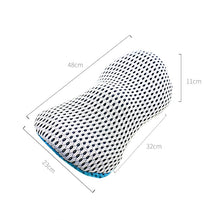 Load image into Gallery viewer, Car Supplies Lumbar Support Memory Foam Car Backrest Lumbar Cushion Seat Cushion Lumbar Pillow, 4D Grid Blue, 4D Grid Light Gray, 4D Grid Dark Gray, 4D Grid Black, Deep Gray+Light Gray, Blue+Light Gray, Green+Light Gray, Cationic Sky Lake Blue         ...