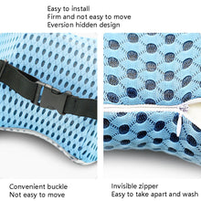Load image into Gallery viewer, Car Supplies Lumbar Support Memory Foam Car Backrest Lumbar Cushion Seat Cushion Lumbar Pillow, 4D Grid Blue, 4D Grid Light Gray, 4D Grid Dark Gray, 4D Grid Black, Deep Gray+Light Gray, Blue+Light Gray, Green+Light Gray, Cationic Sky Lake Blue         ...