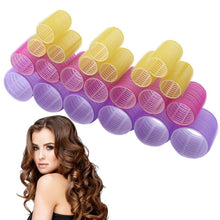 Load image into Gallery viewer, 12 PCS/Set Self-Adhesive Curling Iron Hair Core Fluffy Hairdressing Tool，Random Colour Delivery, 63x44mm, 63x32mm, 63x40mm, 63x24mm, 63x36mm, 63x48mm, 63x28mm