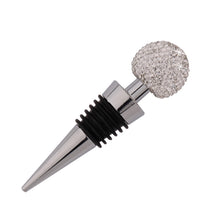 Load image into Gallery viewer, Crystal Ball Red Wine Stopper Diamond Zinc Alloy Metal Sealed Wine Cork, White, Pink, Big Red, Black, Bright Black, AB, Lake Blue