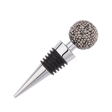 Load image into Gallery viewer, Crystal Ball Red Wine Stopper Diamond Zinc Alloy Metal Sealed Wine Cork, White, Pink, Big Red, Black, Bright Black, AB, Lake Blue