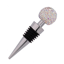 Load image into Gallery viewer, Crystal Ball Red Wine Stopper Diamond Zinc Alloy Metal Sealed Wine Cork, White, Pink, Big Red, Black, Bright Black, AB, Lake Blue