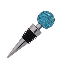 Load image into Gallery viewer, Crystal Ball Red Wine Stopper Diamond Zinc Alloy Metal Sealed Wine Cork, White, Pink, Big Red, Black, Bright Black, AB, Lake Blue