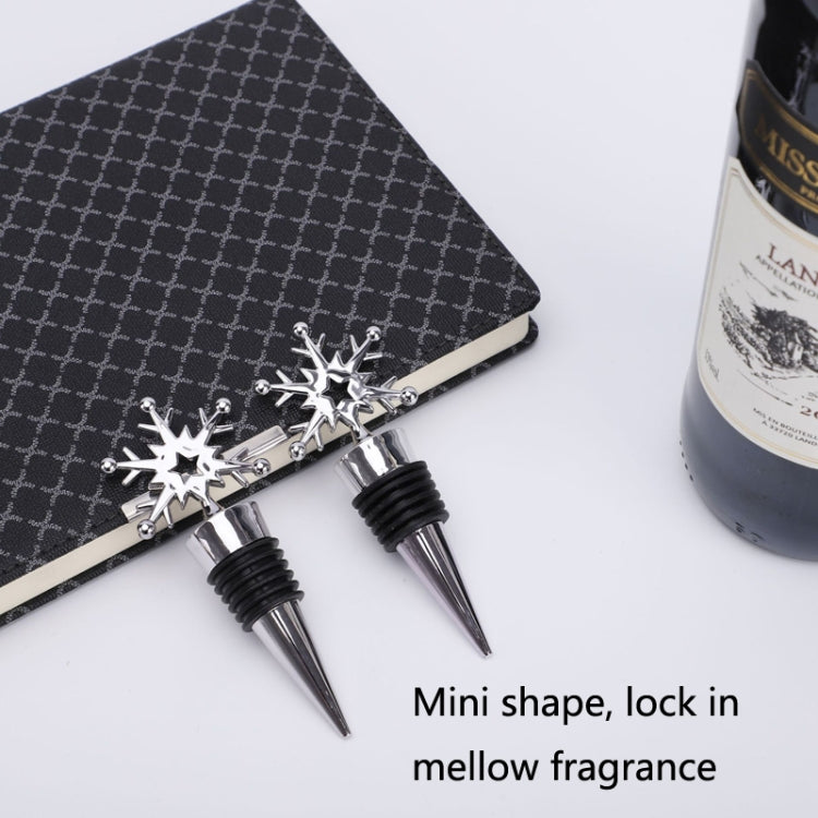 10 PCS Fresh-Keeping Sealed Red Wine Cork Champagne Stopper, Champagne Stopper(Snowflake), Champagne Stopper(Crown)