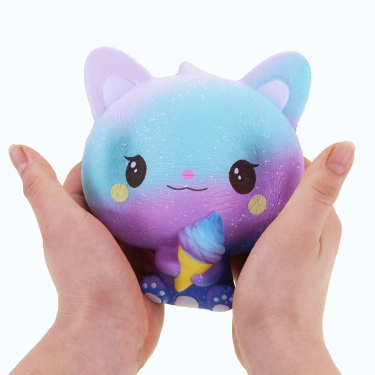 3 PCS Ice Cream Cat Cute Soft Squeeze Scented Toy Gift for Kid Size:11*7*8cm